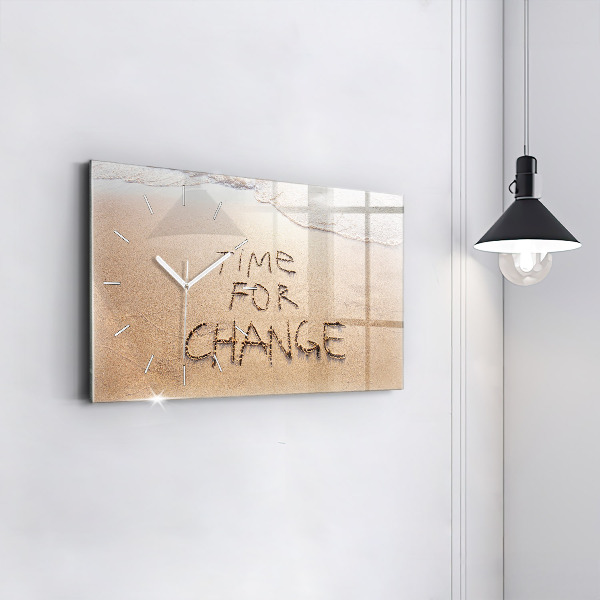 Orologio rettangolare Citazione sulla spiaggia