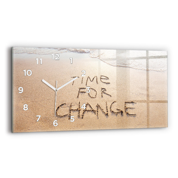 Orologio rettangolare Citazione sulla spiaggia