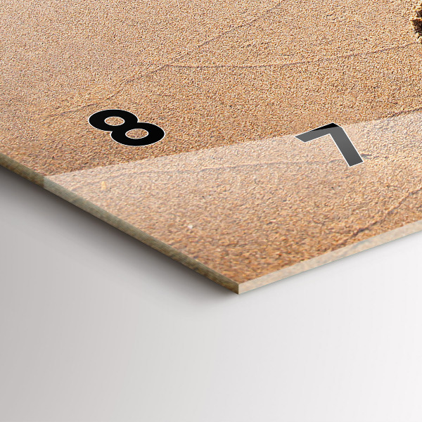 Orologio rettangolare Citazione sulla spiaggia