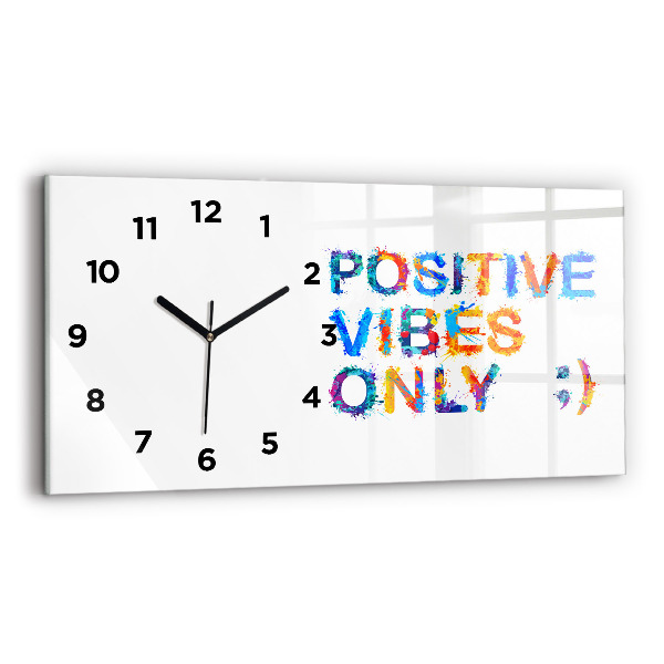 Orologio rettangolare Citazione positiva