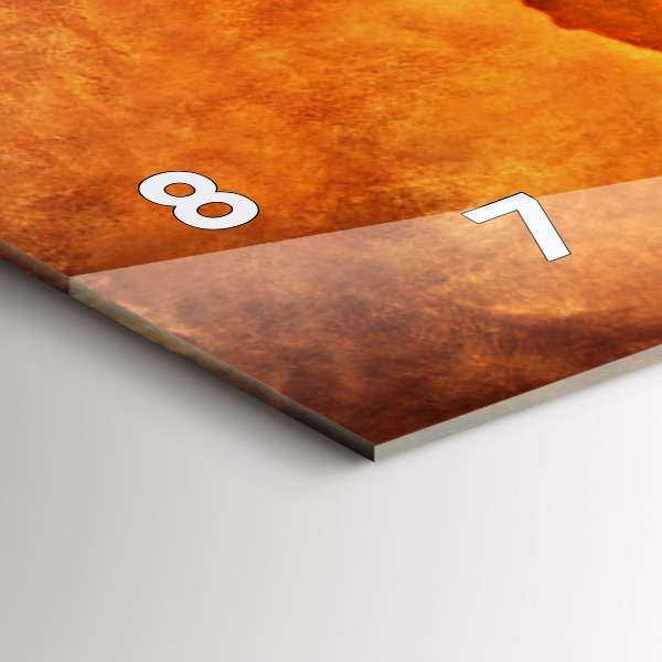 Orologio rettangolare Grande mappa del mondo