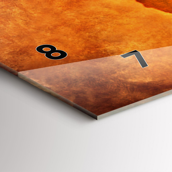 Orologio rettangolare Grande mappa del mondo