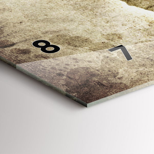 Orologio rettangolare Mappa del mondo