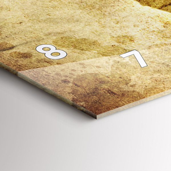 Orologio rettangolare Mappa del vecchio mondo