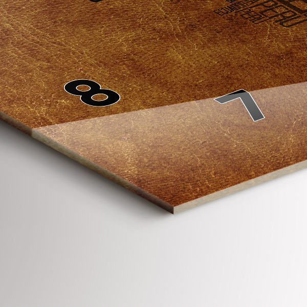 Orologio rettangolare Mappa dei nomi dei paesi