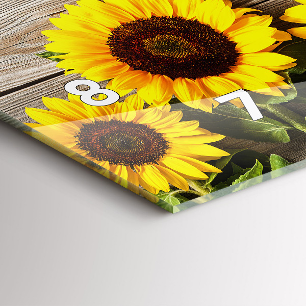 Orologio rettangolare Girasoli