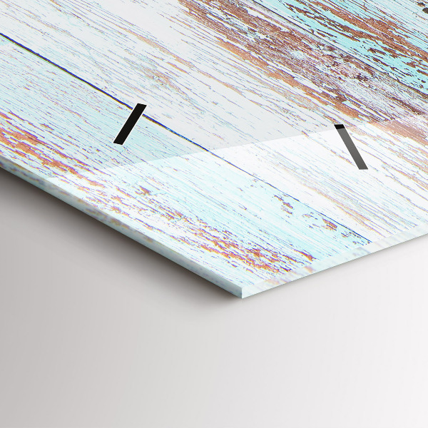 Orologio rettangolare Legno pastello