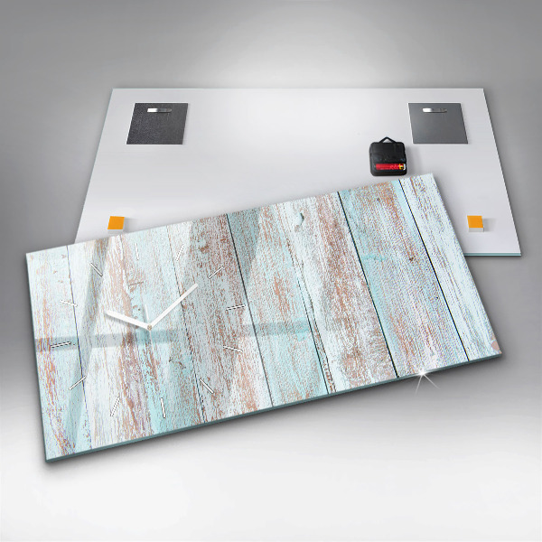 Orologio rettangolare Legno pastello