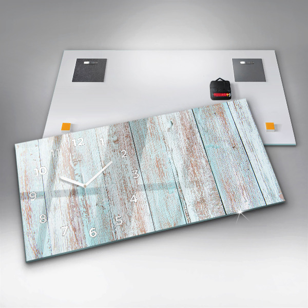 Orologio rettangolare Legno pastello
