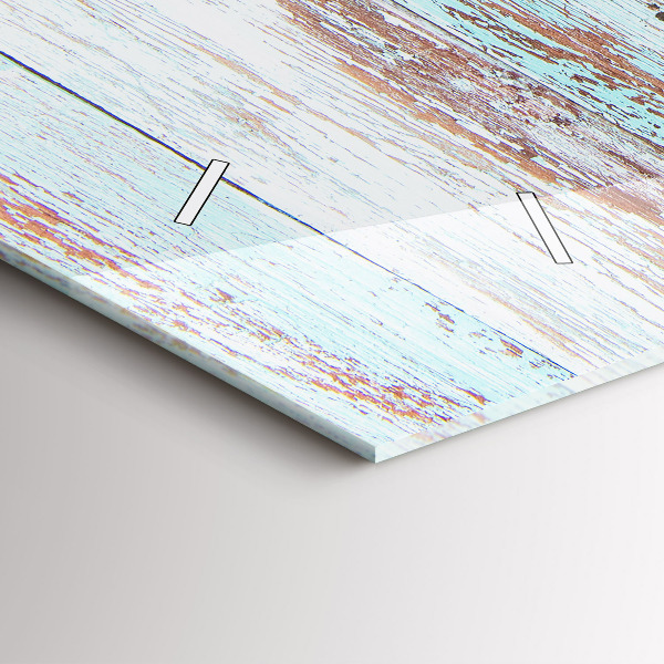 Orologio rettangolare Legno pastello