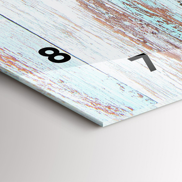 Orologio rettangolare Legno pastello