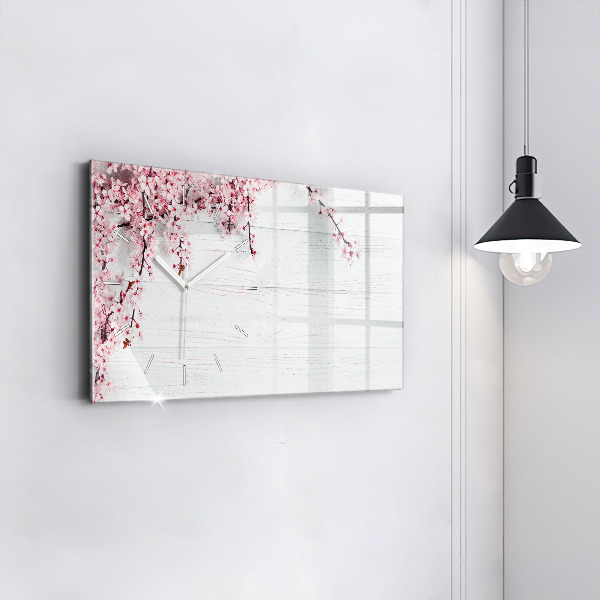 Orologio rettangolare Fiori primaverili