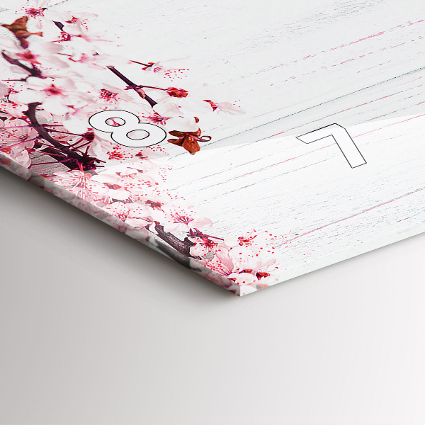 Orologio rettangolare Fiori primaverili