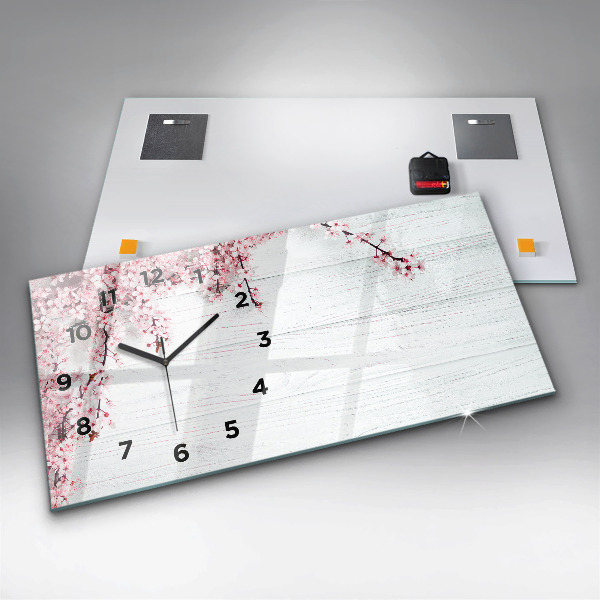Orologio rettangolare Fiori primaverili