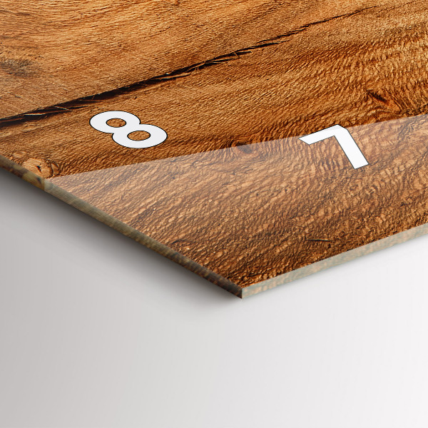 Orologio rettangolare Struttura del legno