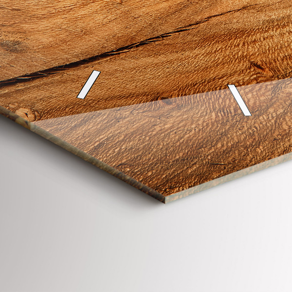 Orologio rettangolare Struttura del legno