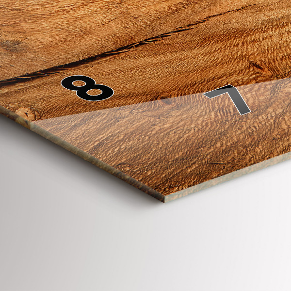 Orologio rettangolare Struttura del legno