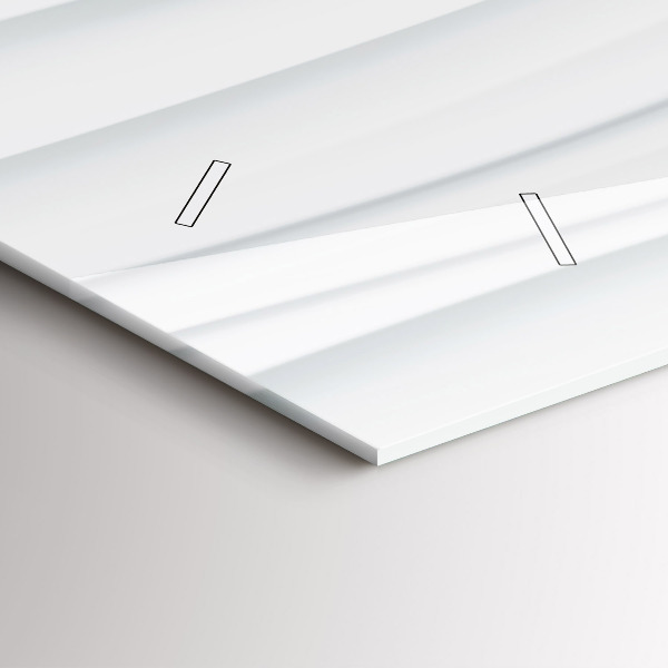 Orologio rettangolare Trama delle onde