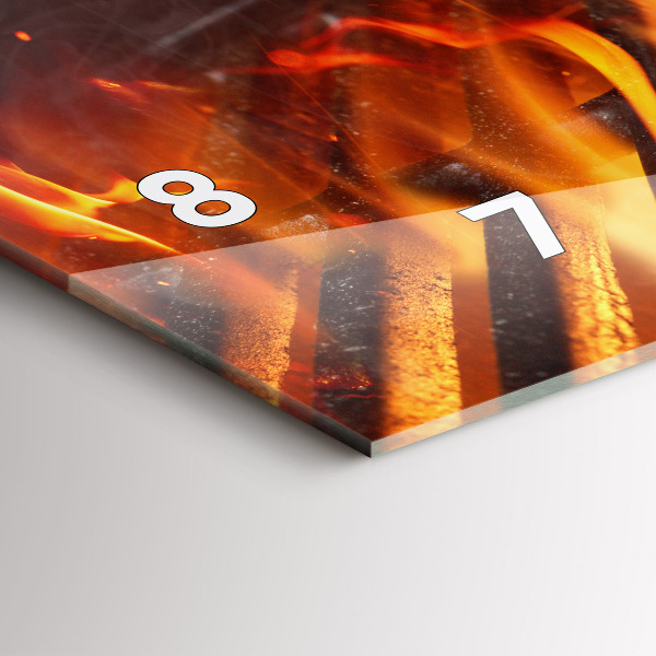 Orologio rettangolare Griglia