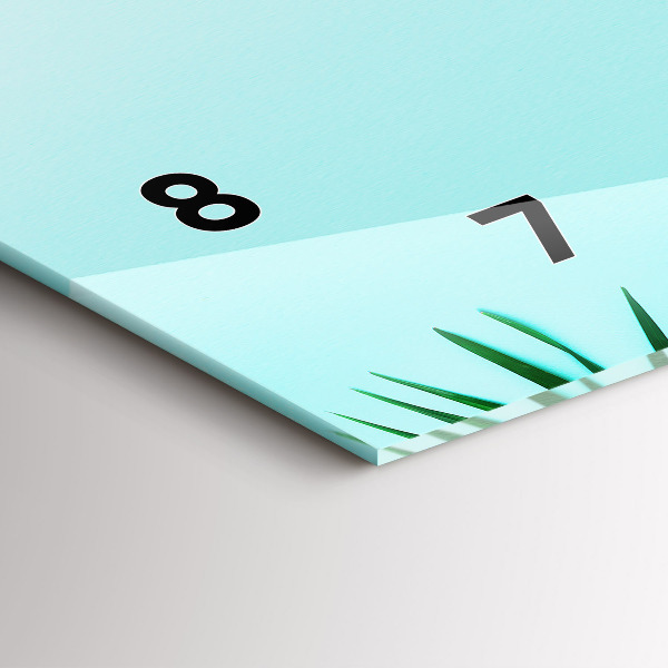 Orologio rettangolare Foglie di palma