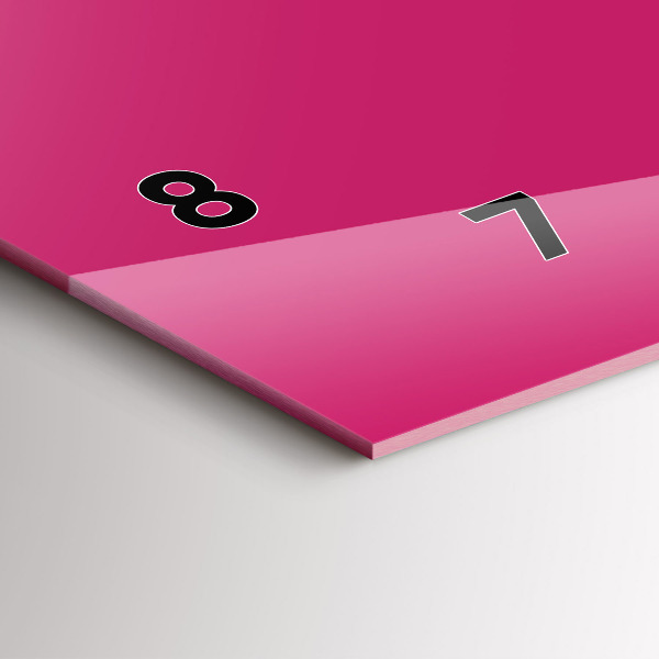 Orologi orizzontali Colore rosa intenso