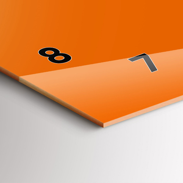 Orologi orizzontali Colore arancione