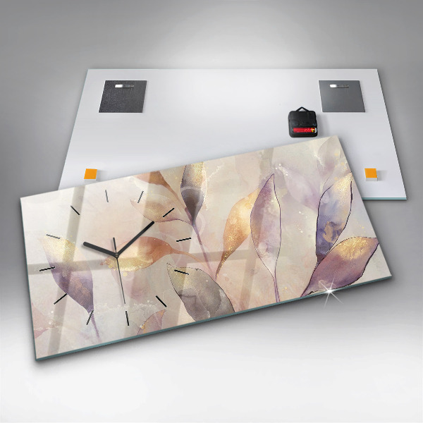 Orologi orizzontali Foglie boho astratte
