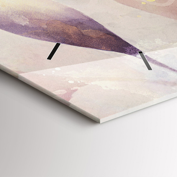 Orologi orizzontali Foglie boho astratte