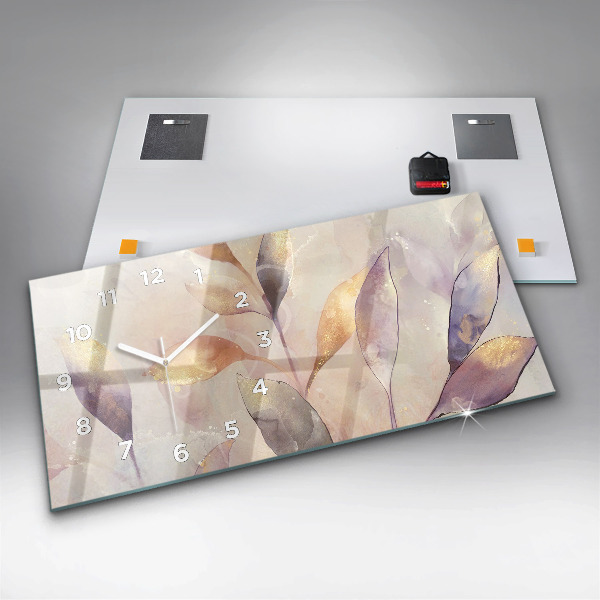 Orologi orizzontali Foglie boho astratte