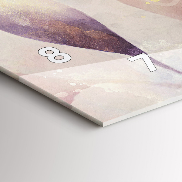 Orologi orizzontali Foglie boho astratte