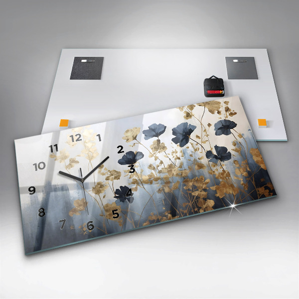 Orologi orizzontali Fiori astratti
