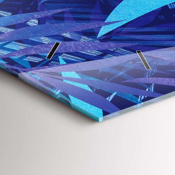 Orologi orizzontali Foglie blu