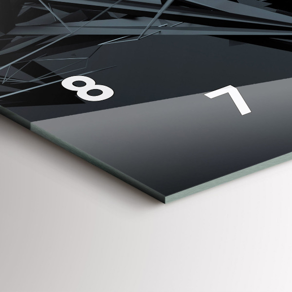 Orologi orizzontali Astrazione nera