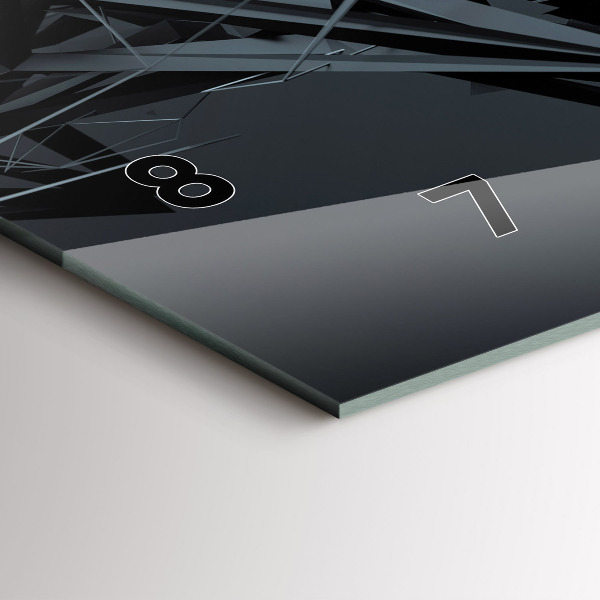 Orologi orizzontali Astrazione nera