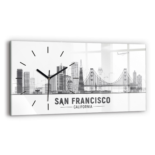 Orologio rettangolare Skyline di San Francisco