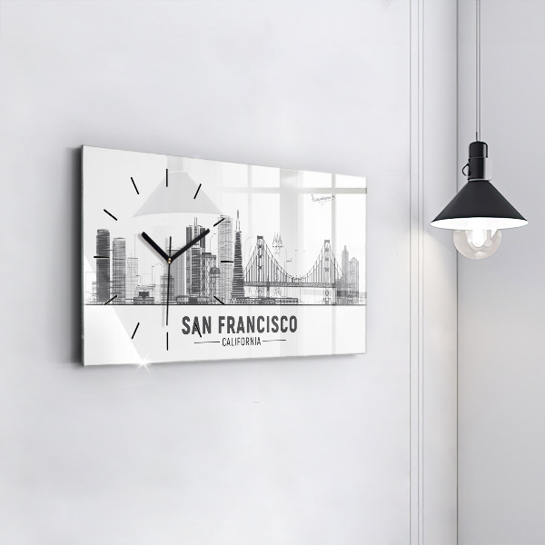 Orologio rettangolare Skyline di San Francisco