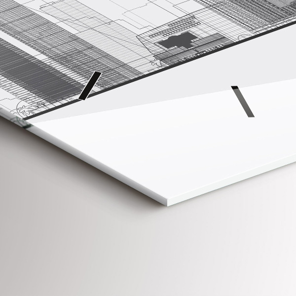 Orologio rettangolare Skyline di San Francisco