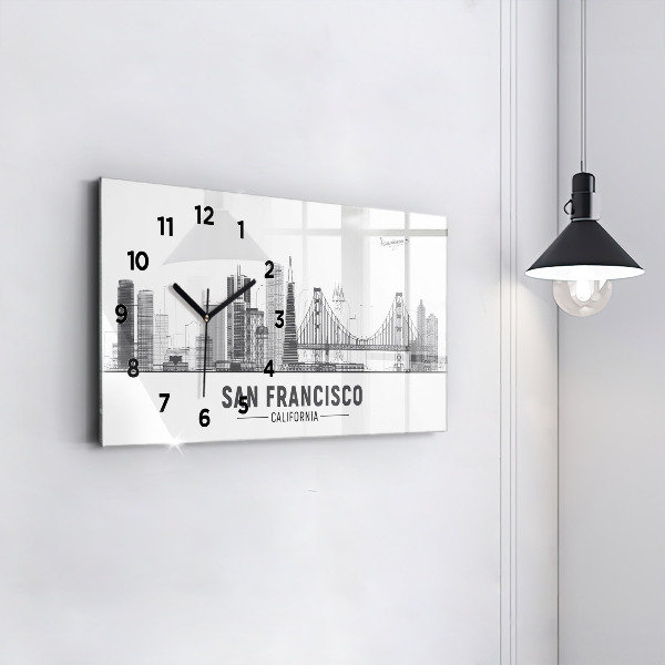 Orologio rettangolare Skyline di San Francisco