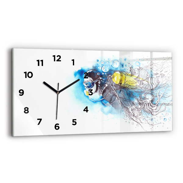Orologio rettangolare Vita dei pesci sottomarini
