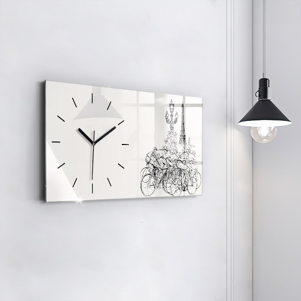 Orologio rettangolare Disegno gara ciclistica
