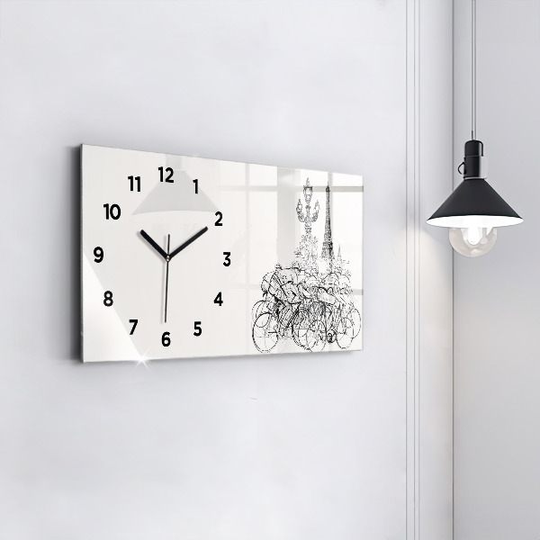 Orologio rettangolare Disegno gara ciclistica