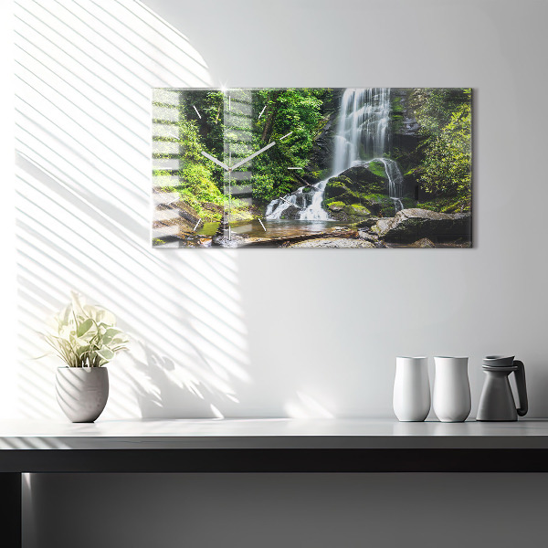 Orologio rettangolare Foresta di cascate