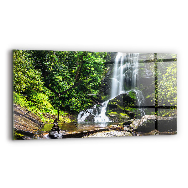 Orologio rettangolare Foresta di cascate