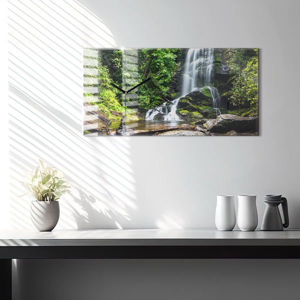 Orologio rettangolare Foresta di cascate
