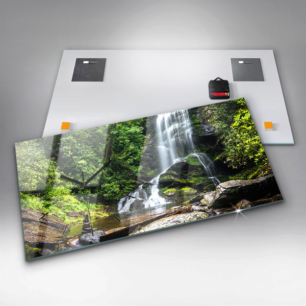 Orologio rettangolare Foresta di cascate
