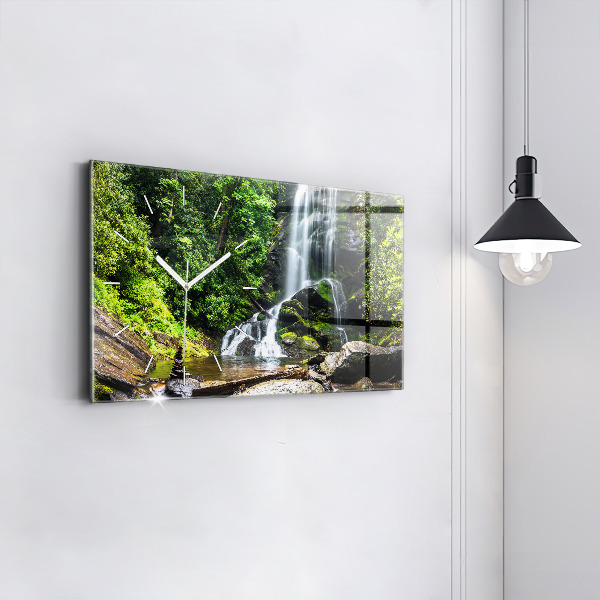 Orologio rettangolare Foresta di cascate
