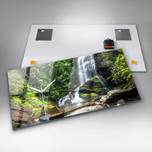 Orologio rettangolare Foresta di cascate
