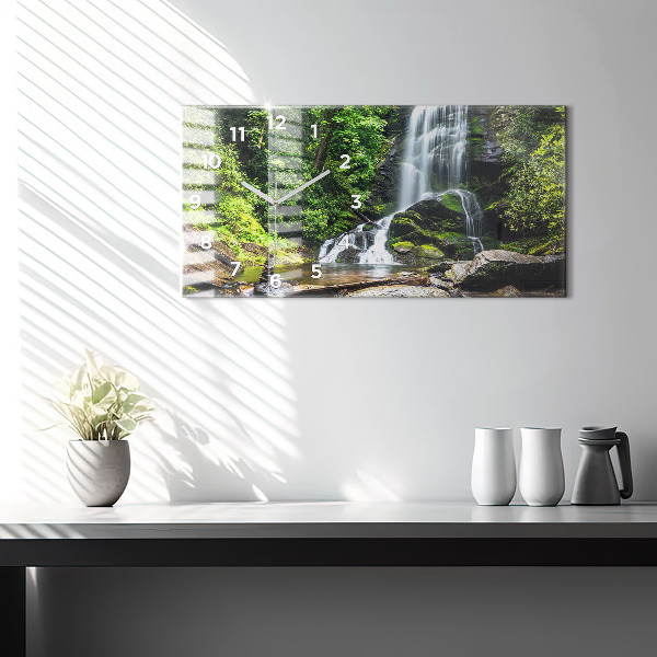 Orologio rettangolare Foresta di cascate