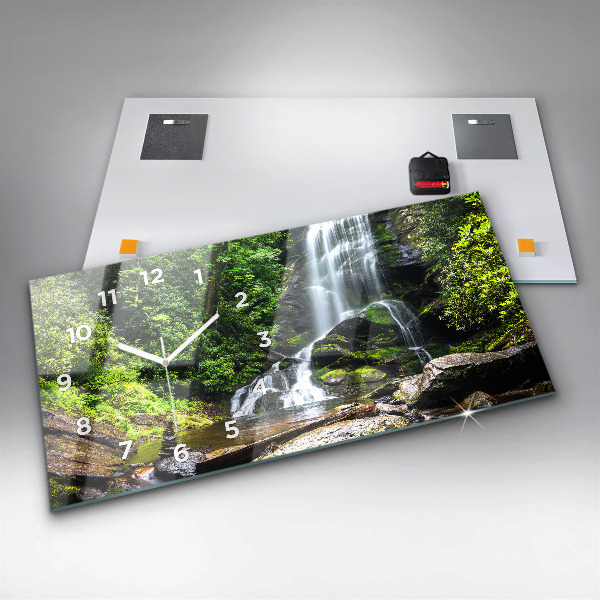 Orologio rettangolare Foresta di cascate