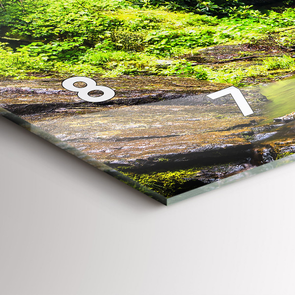 Orologio rettangolare Foresta di cascate